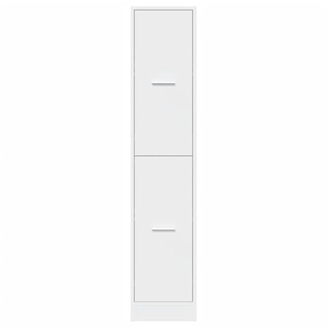 Apothekerskast Wit 30x41x144,5 cm Bewerkt Hout 5