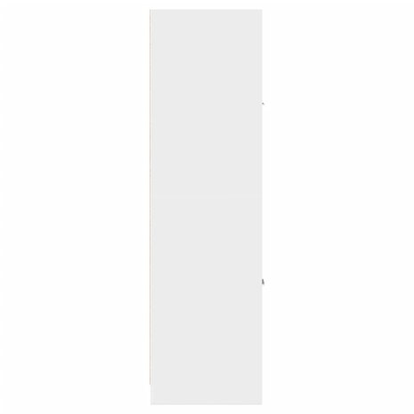 Apothekerskast Wit 30x41x144,5 cm Bewerkt Hout 6