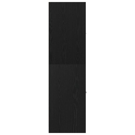 Apothekerskast Zwart Eiken 30x41x144,5 cm Bewerkt Hout 7