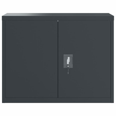 Archiefkast 90x40x110 cm staal antracietkleurig 8