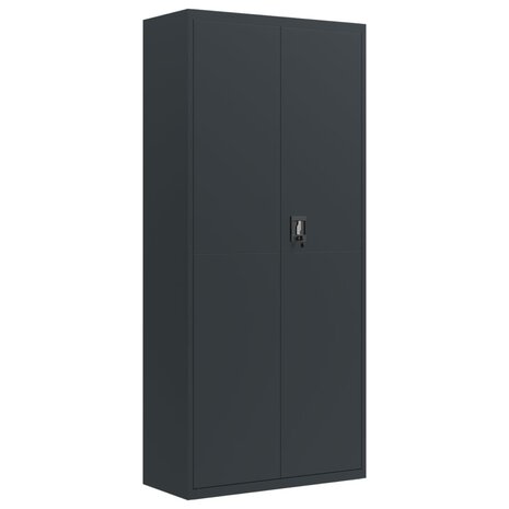 Archiefkast 90x40x240 cm staal antracietkleurig 7
