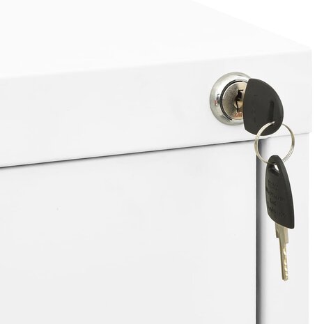 Archiefkast 46x62x72,5 cm staal wit 6