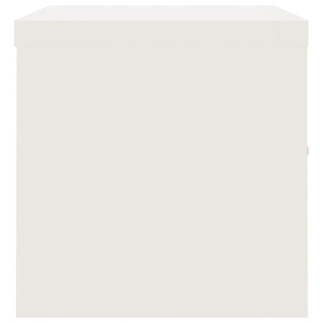 Archiefkast 90x40x40 cm staal wit 5