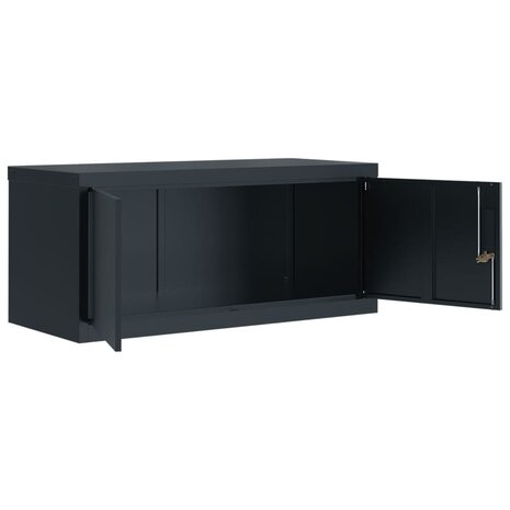 Archiefkast 90x40x40 cm staal antracietkleurig 4