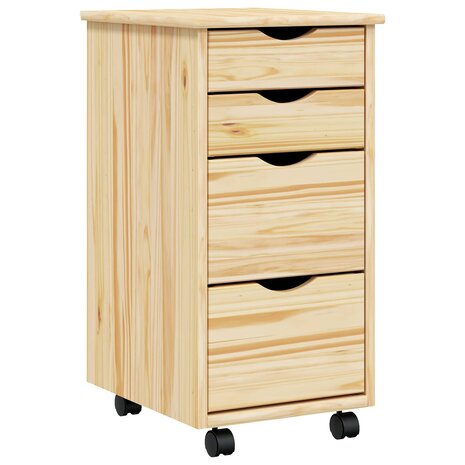 Rolkast met Bureau MOSS Heldere Vernis 34 x 39 x 65,5 cm 2