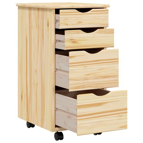 Rolkast met Bureau MOSS Heldere Vernis 34 x 39 x 65,5 cm 4