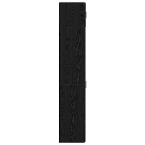 Opbergkast 3 pcs Zwart Eiken 30 x 42,5 x 225 cm 8