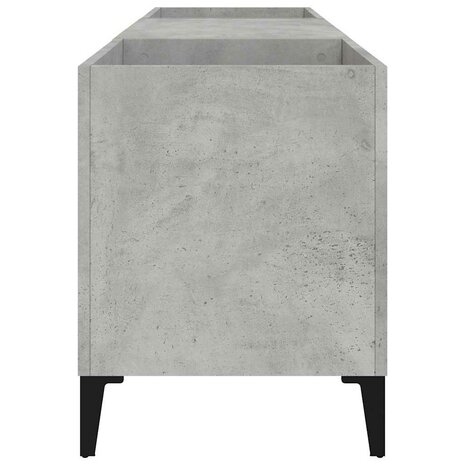 Platenkast 121x38x48 cm bewerkt hout betongrijs 6