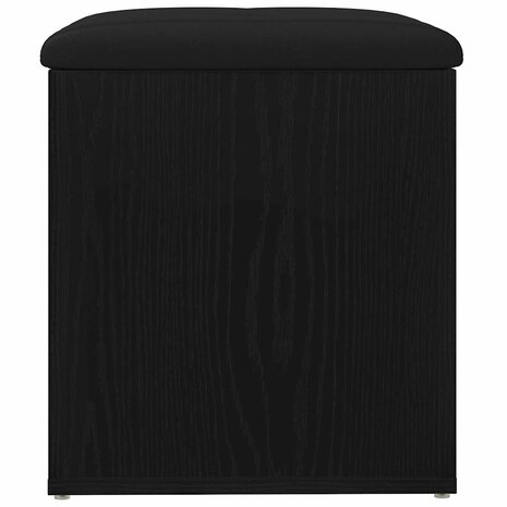 Opslagbank met opslag Zwart Eiken 42 x 42 x 45 cm Bewerkt hout 6