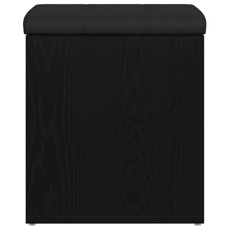 Opslagbank met opslag Zwart Eiken 42 x 42 x 45 cm Bewerkt hout 7