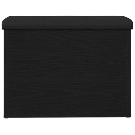 Opslagbank met opslag Zwart eiken 62 x 42 x 45 cm Bewerkt hout 6