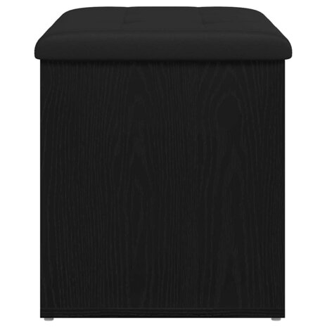 Opslagbank met opslag Zwart eiken 62 x 42 x 45 cm Bewerkt hout 7