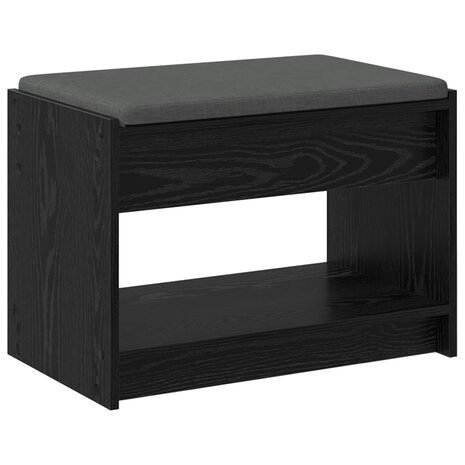 Halbank met kussen met plank Zwarte Eik 63 x 38 x 45 cm 7