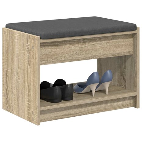 Halbank met kussen met plank Sonoma Eiken 63 x 38 x 45 cm 3