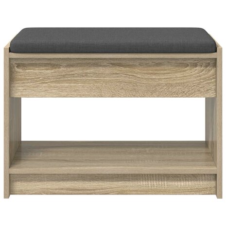 Halbank met kussen met plank Sonoma Eiken 63 x 38 x 45 cm 5
