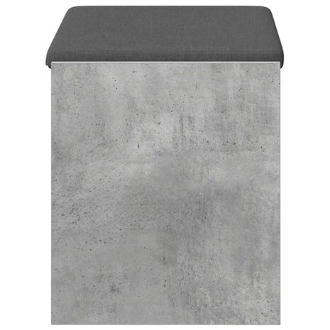 Halbank met kussen met plank Beton Grijs 63 x 38 x 45 cm 6