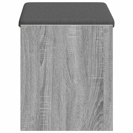 Halbank met kussen met plank Grijze Sonoma 63 x 38 x 45 cm 6