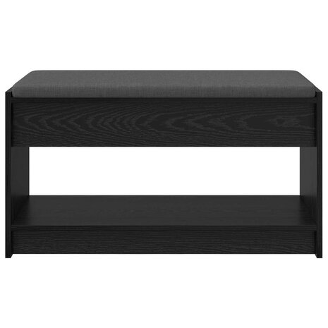 Halbank met kussen met plank Zwarte Eik 83 x 38 x 45 cm 5