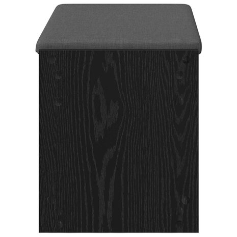 Halbank met kussen met plank Zwarte Eik 83 x 38 x 45 cm 6