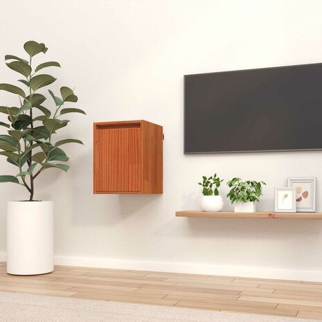 Wandkast met opslag Wasbruin 30 x 30 x 40 cm Massief grenenhout 4