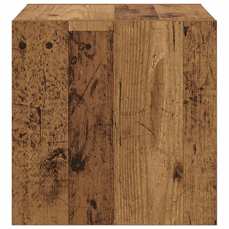 Wandkast met plank Oudhout 37 x 37 x 37 cm Bewerkt hout 7