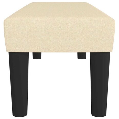 Bankje 100x30x30 cm stof cr&egrave;mekleurig 4