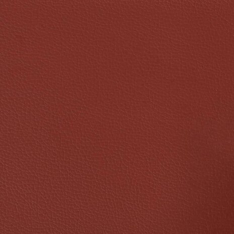 Bankje 70x35x41 cm kunstleer wijnrood 6