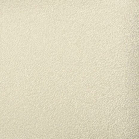 Chaise longue met kussens kunstleer cr&egrave;me 7