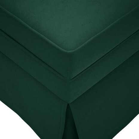 Chaise longue met bolster&rechterarmleuning fluweel donkergroen 7
