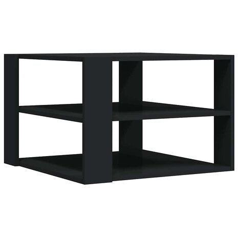 Salontafel 58x58x40 cm bewerkt hout zwart 2