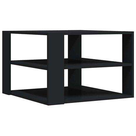 Salontafel 58x58x40 cm bewerkt hout zwart 5