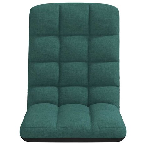 Opvouwbare vloerstoel donkergroen 71x51x62 cm stof 4