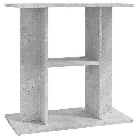 Aquariumstandaard Betongrijs 60x30x60 cm Bewerkt hout 2
