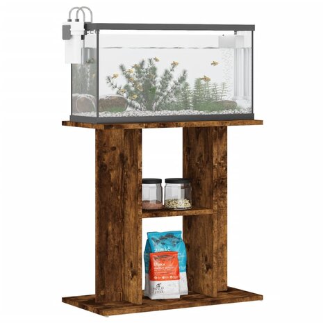 Aquariumstandaard Gerookt Eikenhout 60x30x60 cm Bewerkt Hout 3