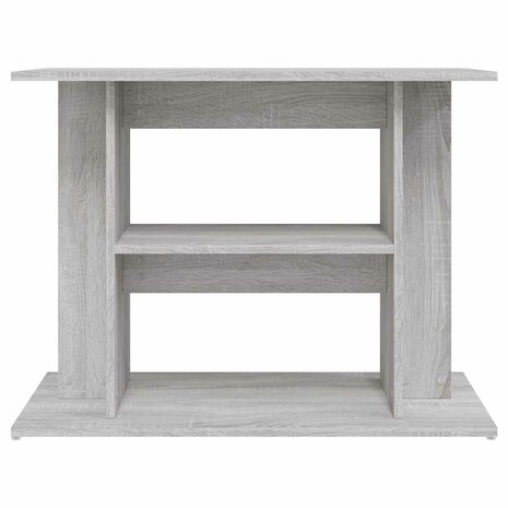 Aquariumstandaard Sonoma Grijs 80x35x60 cm Bewerkt Hout 4