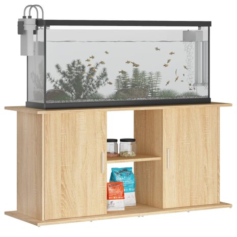 Aquariumstandaard Sonoma Eiken 121x41x58 cm Bewerkt Hout 3