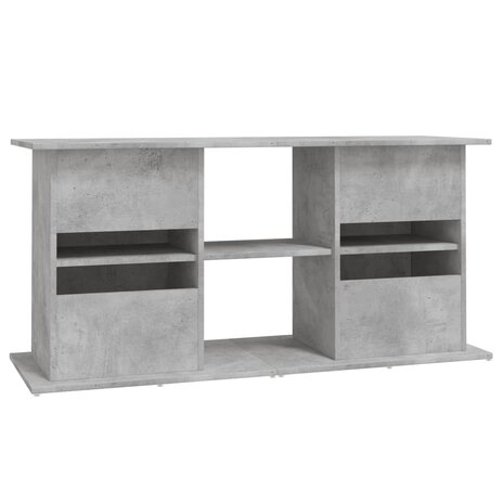 Aquariumstandaard Betongrijs 121x41x58 cm Bewerkt hout 8