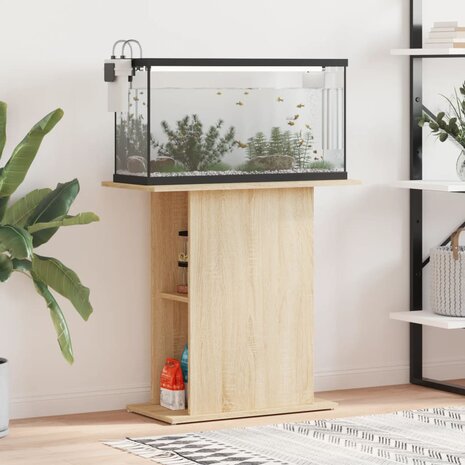 Aquariumstandaard Sonoma Eiken 75x36x72,5 cm Bewerkt Hout 1