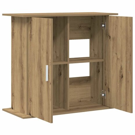Aquariumstandaard Artisan Eikenhout 81x36x73 cm Bewerkt Hout 7