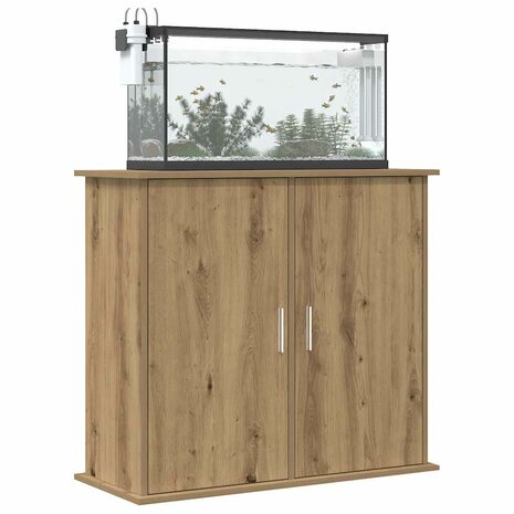 Aquariumstandaard Artisan Eikenhout 81x36x73 cm Bewerkt Hout 1