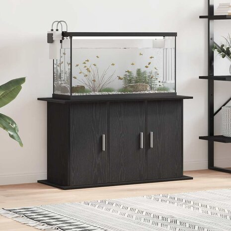 Aquariumstandaard Zwart Eiken 101x41x58 cm Bewerkt Hout 1