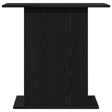 Aquariumstandaard Zwart Eiken 75x36x72,5 cm Bewerkt Hout 5