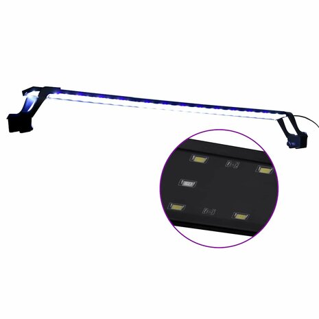 Aquariumlamp met klemmen LED 90-105 cm blauw en wit 2