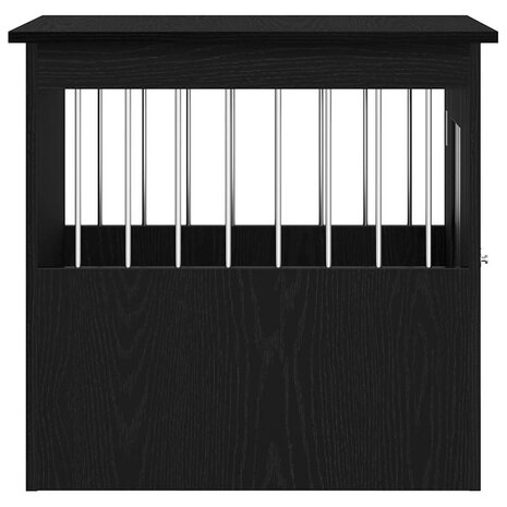 Hondenbenchmeubel 45x62x59 cm bewerkt hout zwart eikenkleurig 7