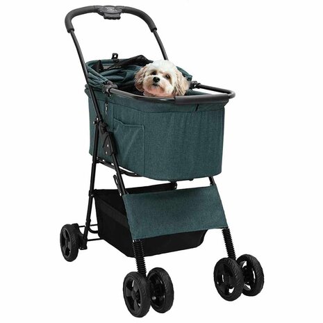 Opvouwbare Huisdierenwagen Groen 81 x 47 x 99 cm Polyester 2