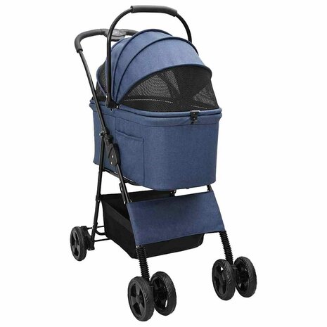 Opvouwbare Huisdierenwagen Blauw 81 x 47 x 99 cm Polyester 3