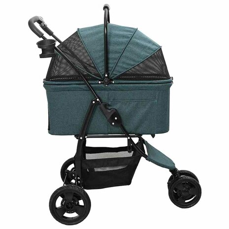 Opvouwbare Huisdierenwagen Groen 78 x 54 x 101 cm Polyester 8