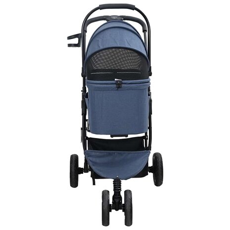 Opvouwbare Huisdierenwagen Blauw 78 x 54 x 101 cm Polyester 7