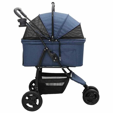 Opvouwbare Huisdierenwagen Blauw 78 x 54 x 101 cm Polyester 8