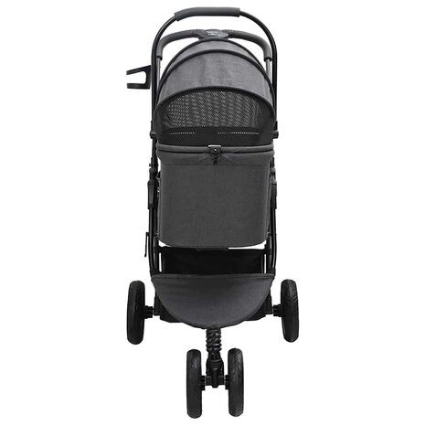 Opvouwbare Huisdierenwagen Zwart 78 x 54 x 101 cm Polyester 7
